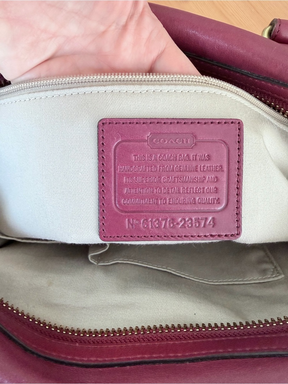 COACH Legacy Haley Leather Satchel 23574 - Picture 5 of 16